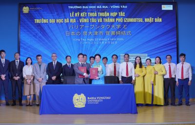 Trường Đại học Bà Rịa Vũng Tàu ký MOU với Thành phố Izumiotsu, Tỉnh Osaka